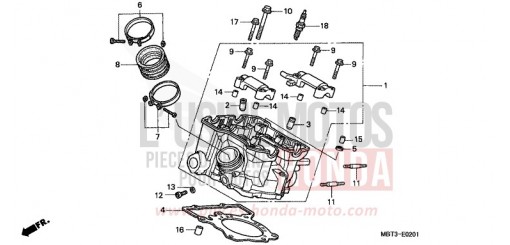 CULASSE (ARRIERE) XL1000V2 de 2002